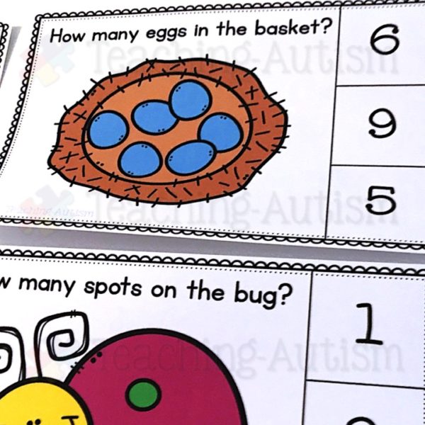 Spring Counting Task Cards