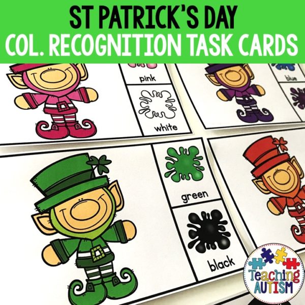 St Patrick's Day Colour Matching Task Cards