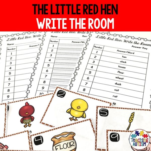Little Red Hen Literacy Activity