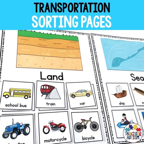 Transportation Sorting Activity