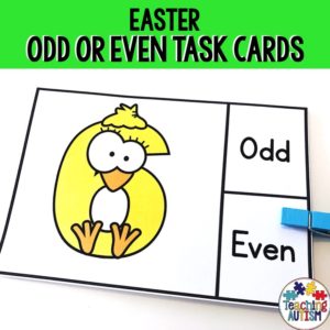 Easter Maths Activities, Odd or Even