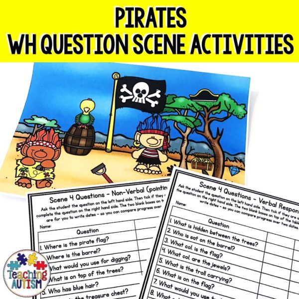 Speech Therapy Wh Question Pirates