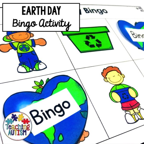 Earth Day Group Games, Bingo Activity