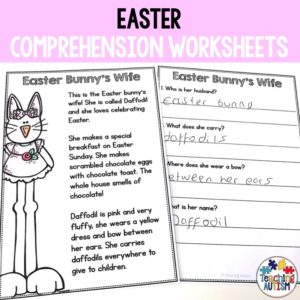 Easter Reading Comprehension Worksheets