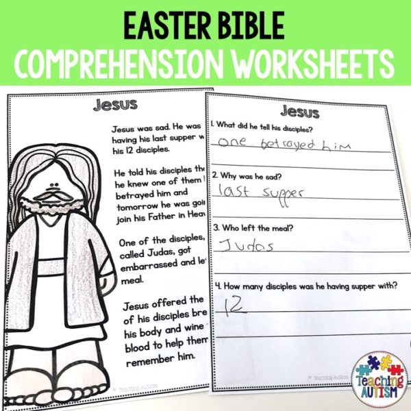 Easter Bible Comprehension