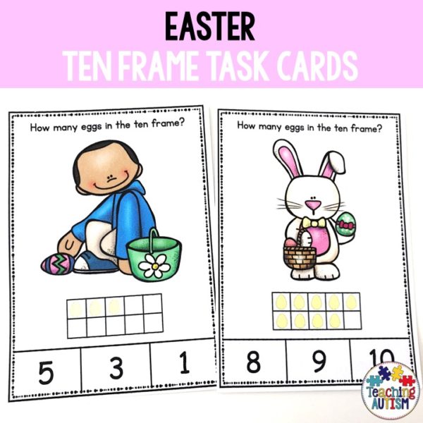 Easter Maths Counting Ten Frames