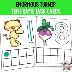 Enormous Turnip Math Activities, Ten Frame Task Cards
