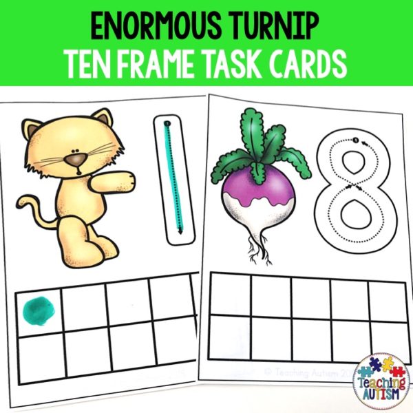 Enormous Turnip Math Activities, Ten Frame Task Cards