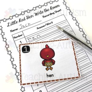 Little Red Hen Literacy Activity