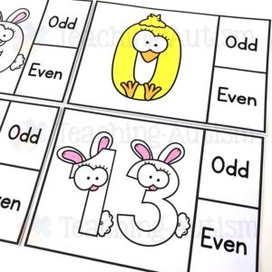 Easter Maths Activities, Odd or Even