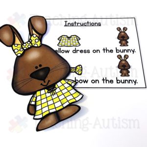 Hands-On Easter Activity, Dress the Easter Bunny