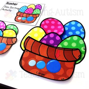 Easter Size Sorting Math Activity