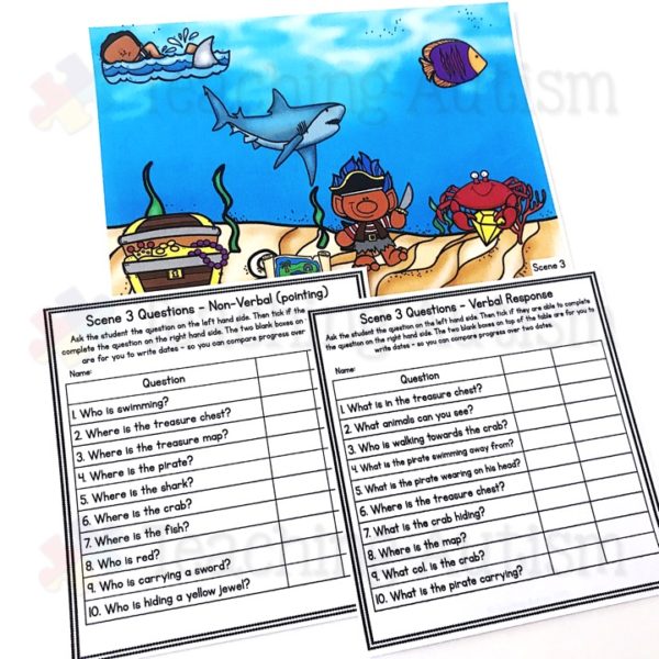 Speech Therapy Wh Question Pirates