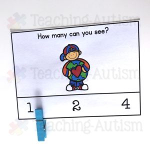 Earth Day Maths Activity, Counting Task Cards