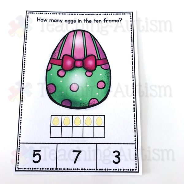 Easter Maths Counting Ten Frames
