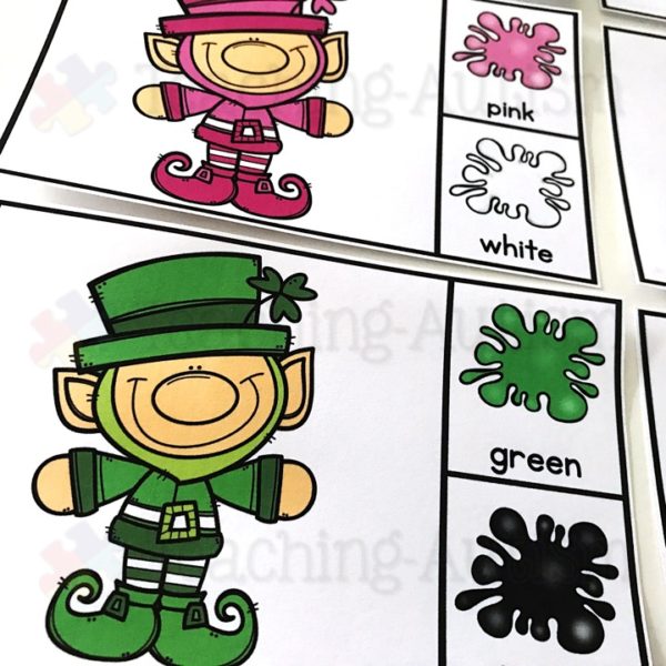 St Patrick's Day Colour Matching Task Cards