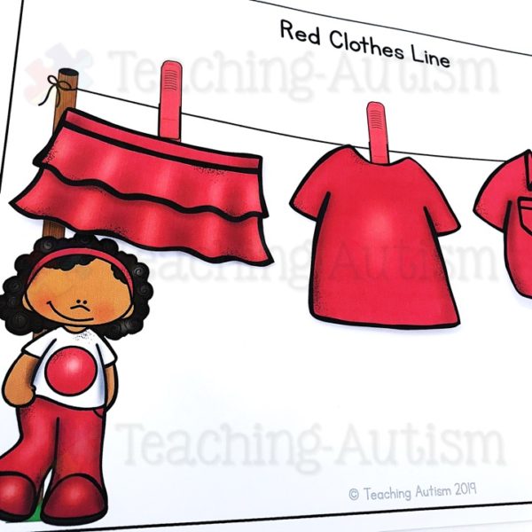 Clothes Line Colour Sorting Activity