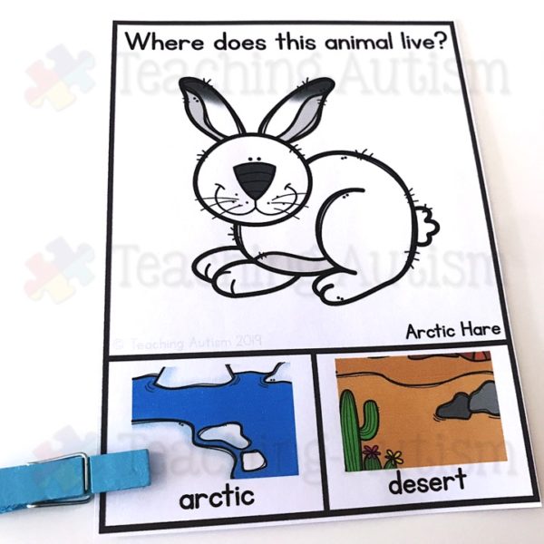 Animal Habitat Task Cards