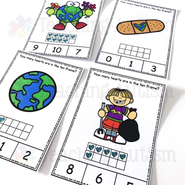 Earth Day Math Activity, Ten Frames