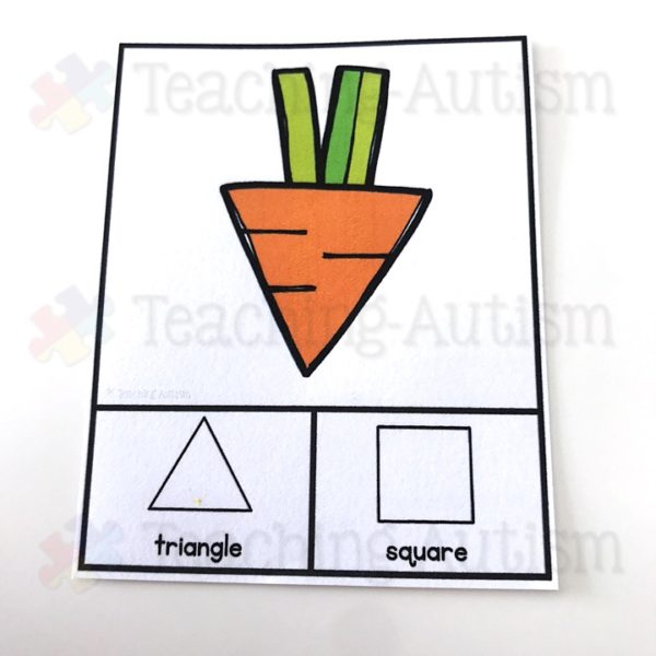 Easter 2D Shape Matching Task Cards