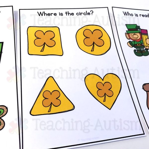 Wh Question Task Cards St Patrick's Day