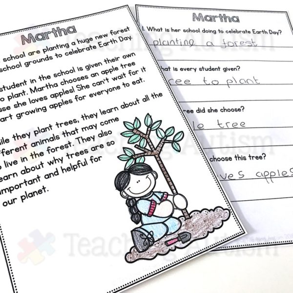 Earth Day Reading Comprehension Worksheets