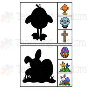 Easter Activities, Shadow Matching Task Cards