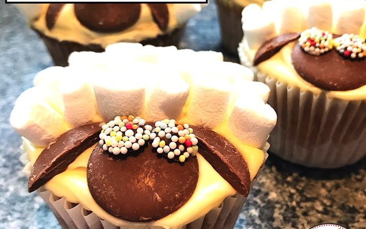 Sheep Cupcakes, Farm Baking for Kids