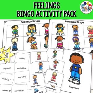 Feelings Activities, Bingo Game