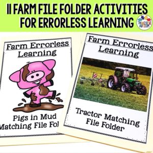 Errorless Learning File Folder Activities - Farm