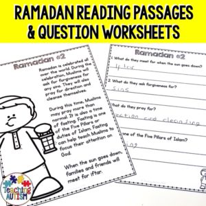 Ramadan Comprehension Activities