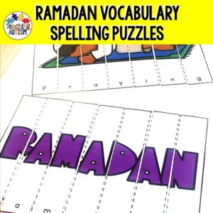 Ramadan Spelling Activities