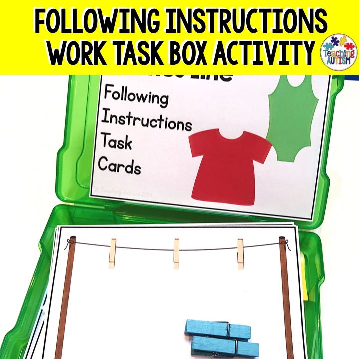 Simple DIY Task Box in Special Education for Assembly Skills - Autism  Classroom Resources