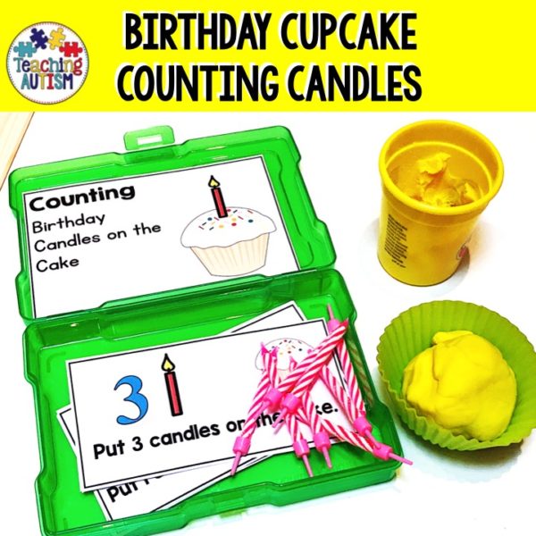 Counting Task Box, Birthday Cake Activities