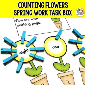 Spring Counting Task Box