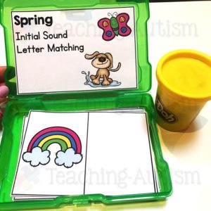 Spring Initial Letter Task Box