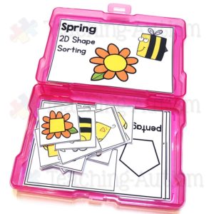 2D Shape Sorting Task Box Activity