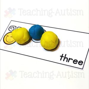 Caterpillar Patterns Math Activity Task Box