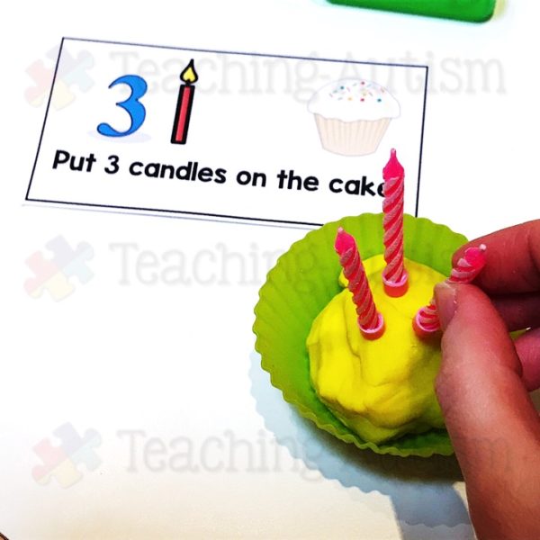 Counting Task Box, Birthday Cake Activities