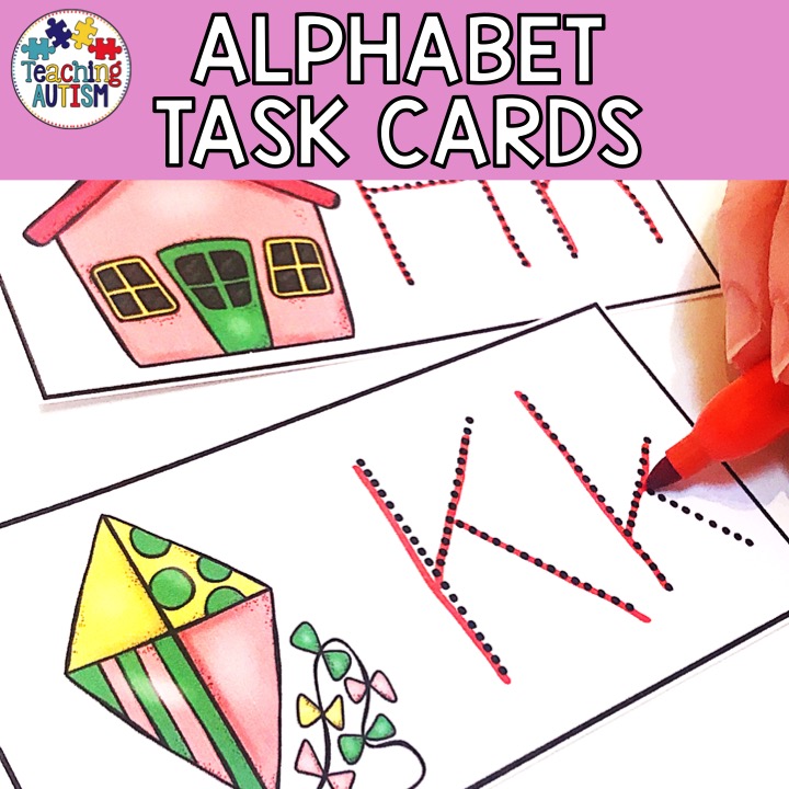 Alphabet Formation Task Box Activity - Teaching Autism