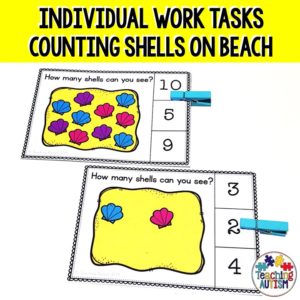 Summer Counting Activity Task Cards
