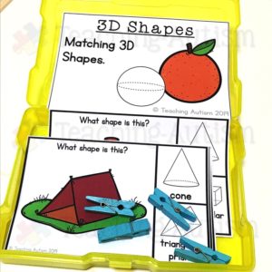 3D Shapes Task Cards