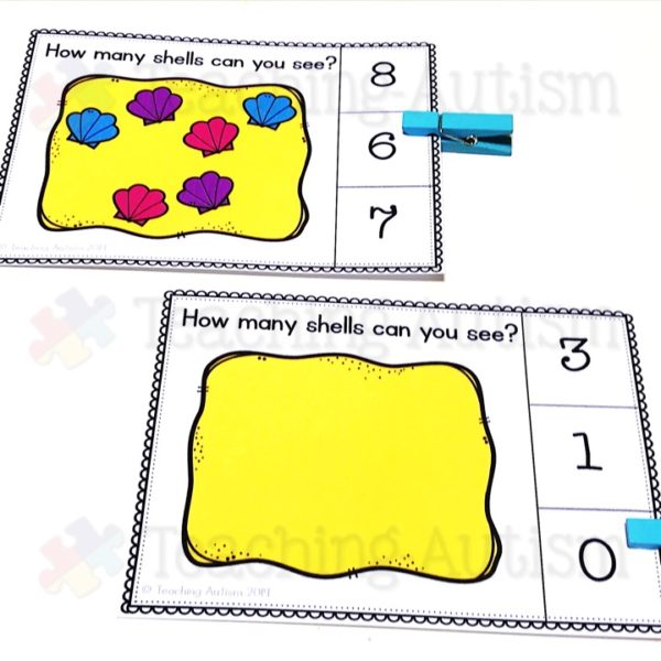 Summer Counting Activity Task Cards
