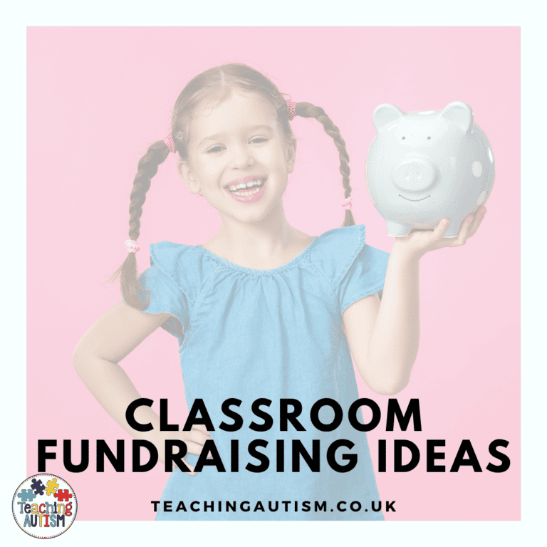 Girl holding piggy bank thinking about classroom fundraising ideas.