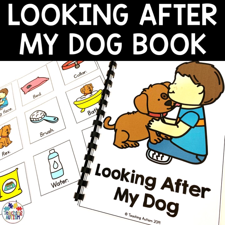 Looking after my dog adapted book for special education.