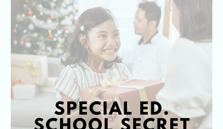 School Secret Santa Shop in Special Education