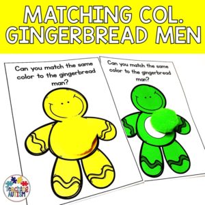 Gingerbread Man Colour Matching