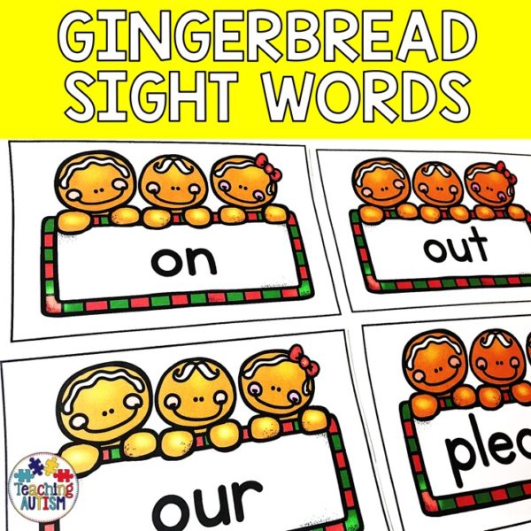 Gingerbread Man Sight Words