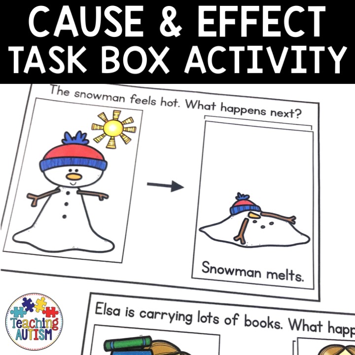 Cause And Effect Activity Task Box Teaching Autism