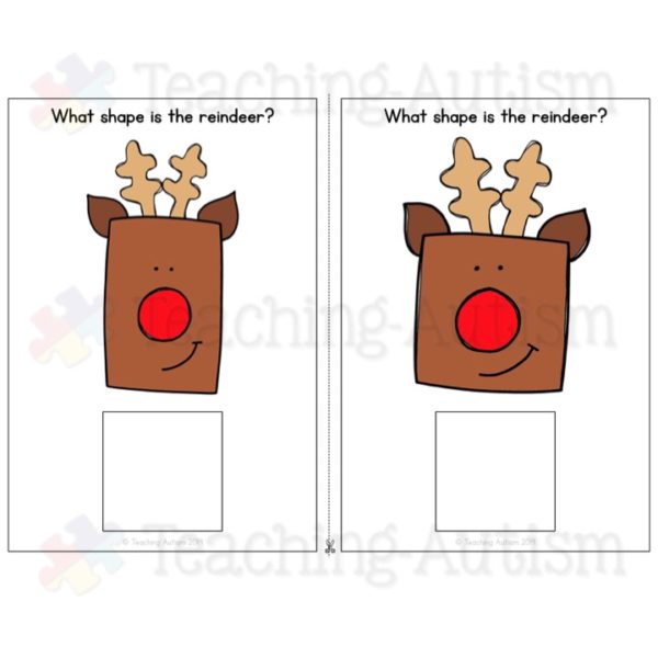 Reindeer Shape Matching Adapted Book